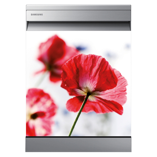 Vinilo Adhesivo para lavavajillas - Amapolas