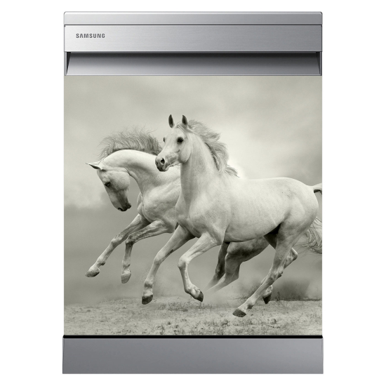 Vinilo Adhesivo para lavavajillas - Caballos