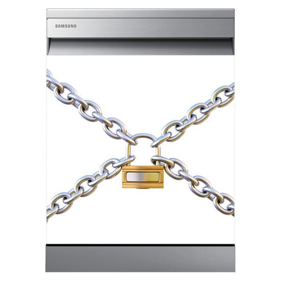 Vinilo Adhesivo para lavavajillas - Cadenas