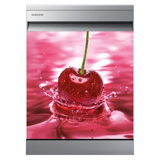 Vinilo Adhesivo para lavavajillas - Cereza