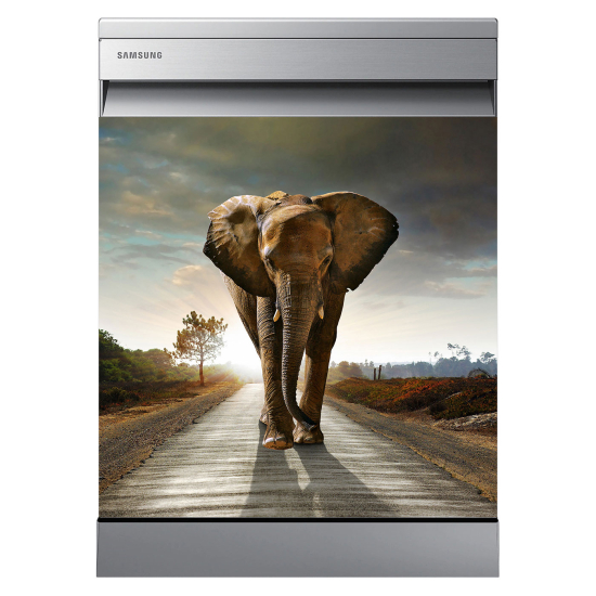 Vinilo Adhesivo para lavavajillas - Elefante