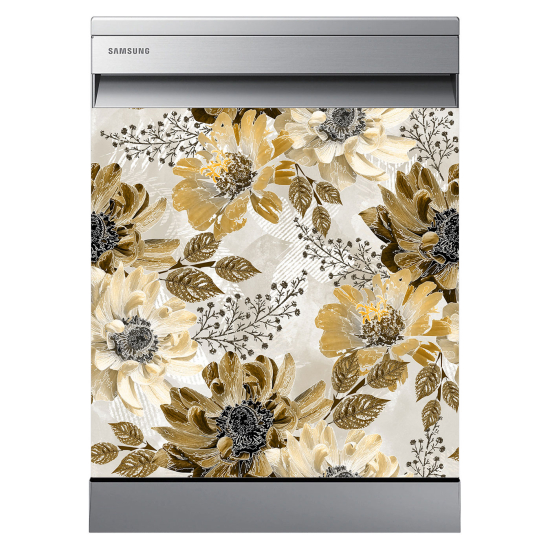 Vinilo Adhesivo para lavavajillas - Flores