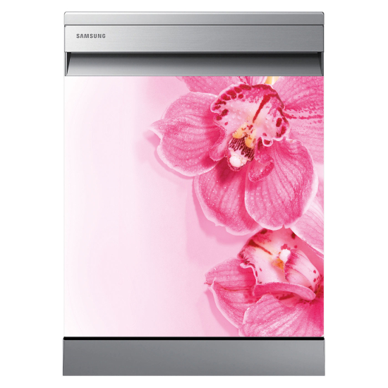 Vinilo Adhesivo para lavavajillas - Flores orquídeas