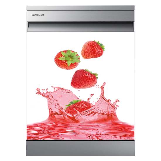 Vinilo Adhesivo para lavavajillas - Fresas
