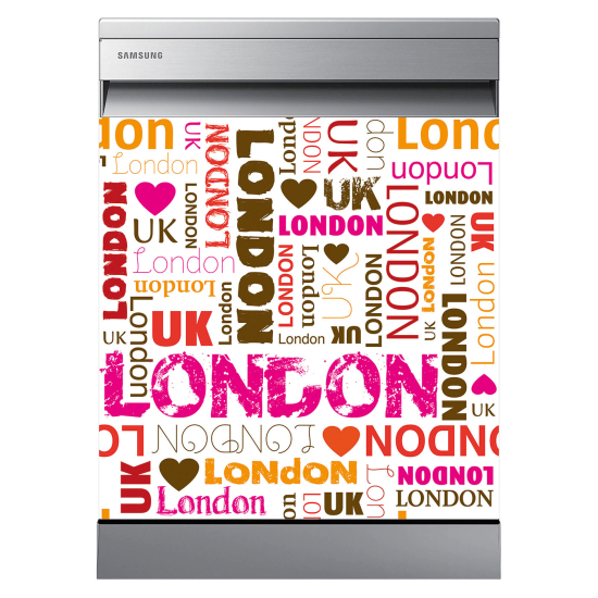 Vinilo Adhesivo para lavavajillas - Londres Reino Unido