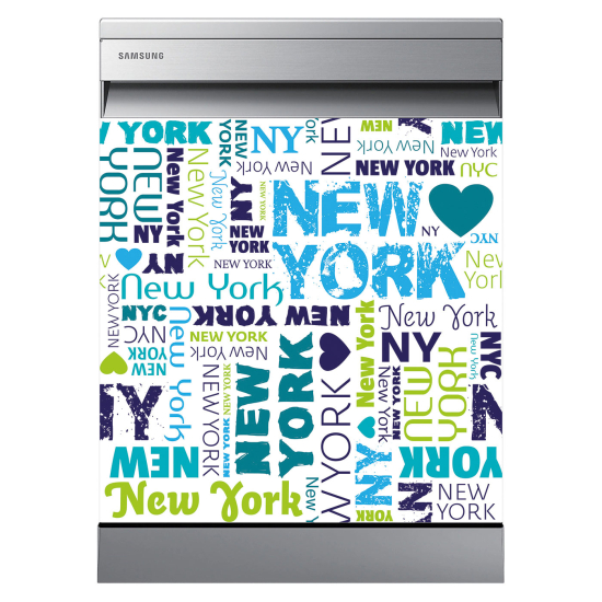 Vinilo Adhesivo para lavavajillas - Nueva York