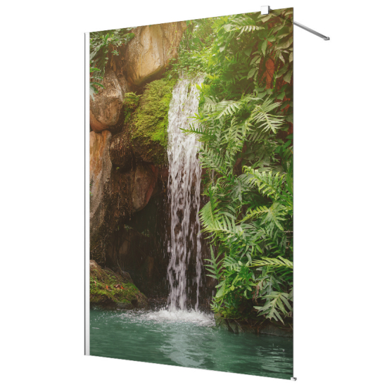 Vinilo Adhesivo para mampara de ducha esmerilado - Cascada