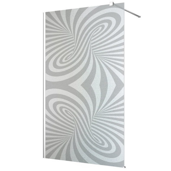 Vinilo Adhesivo para mampara de ducha esmerilado - Diseño