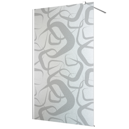 Vinilo Adhesivo para mampara de ducha esmerilado - Diseño