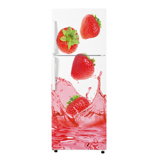 Vinilo Adhesivo para nevera - Fresas