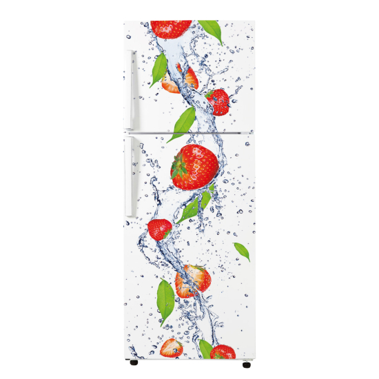 Vinilo Adhesivo para nevera - Fresas