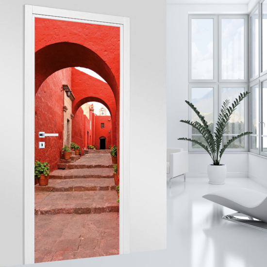 Vinilo Adhesivo para puerta - Callejón