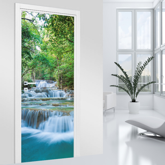 Vinilo Adhesivo para puerta - Cascada