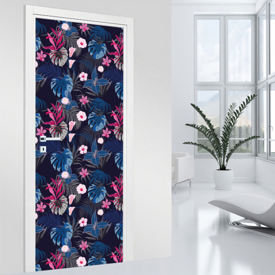Vinilo Adhesivo para puerta - Flores