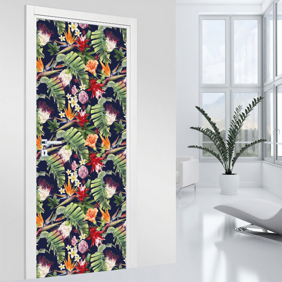 Vinilo Adhesivo para puerta - Flores