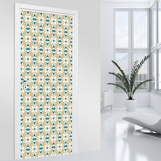 Vinilo Adhesivo para puerta - Flores
