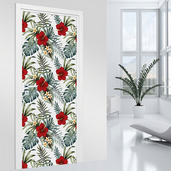 Vinilo Adhesivo para puerta - Flores