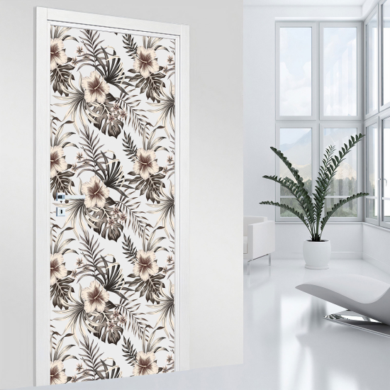Vinilo Adhesivo para puerta - Flores