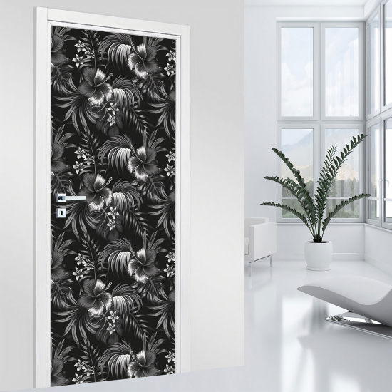 Vinilo Adhesivo para puerta - Flores
