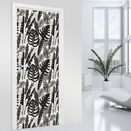 Vinilo Adhesivo para puerta - Flores