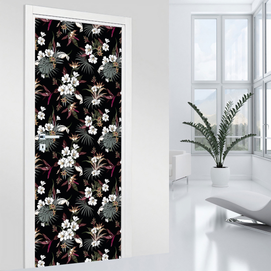 Vinilo Adhesivo para puerta - Flores