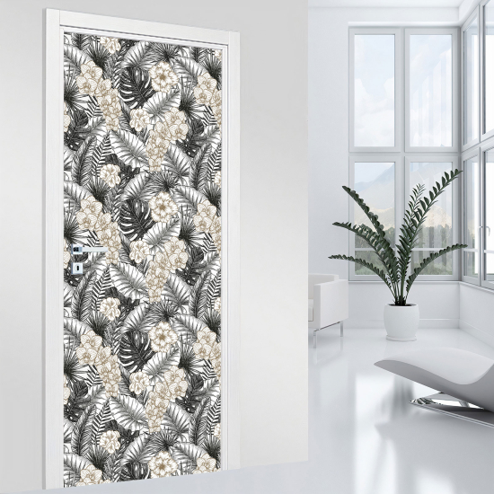 Vinilo Adhesivo para puerta - Flores
