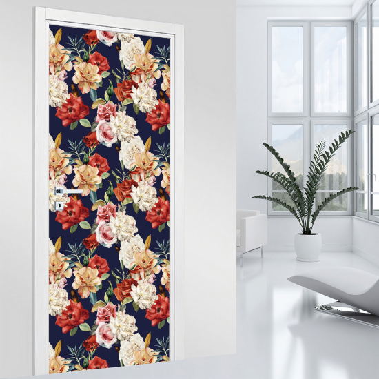 Vinilo Adhesivo para puerta - Flores