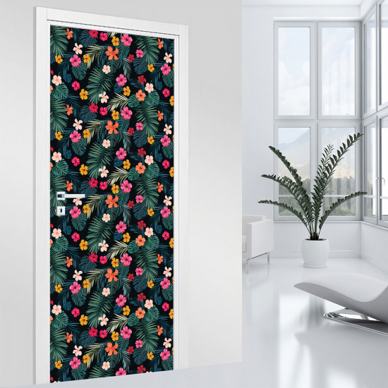 Vinilo Adhesivo para puerta - Flores