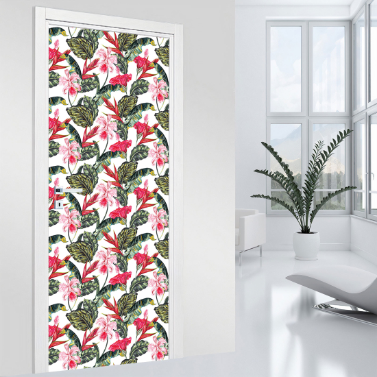 Vinilo Adhesivo para puerta - Flores