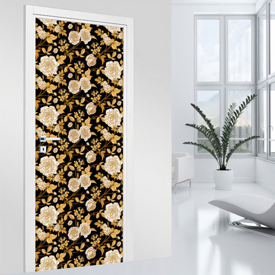 Vinilo Adhesivo para puerta - Flores