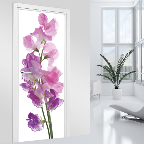 Vinilo Adhesivo para puerta - Flores
