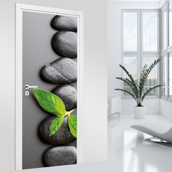 Vinilo Adhesivo para puerta - Guijarros