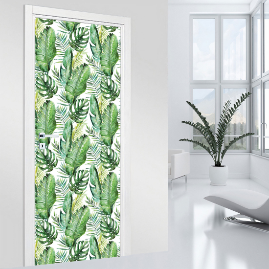 Vinilo Adhesivo para puerta - Hojas