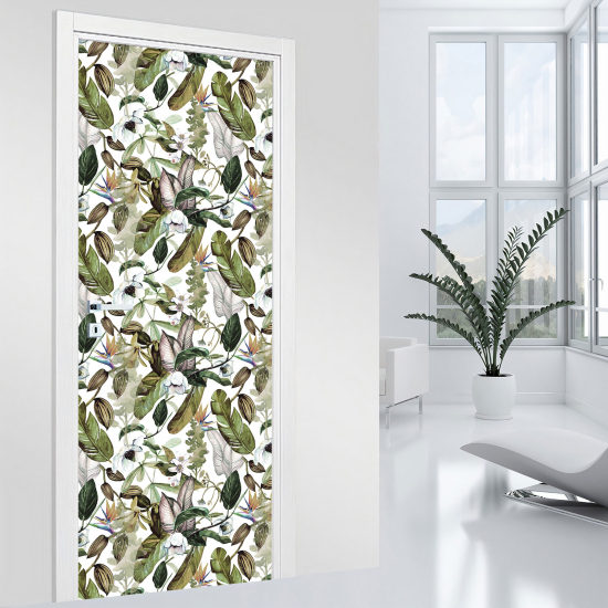 Vinilo Adhesivo para puerta - Hojas