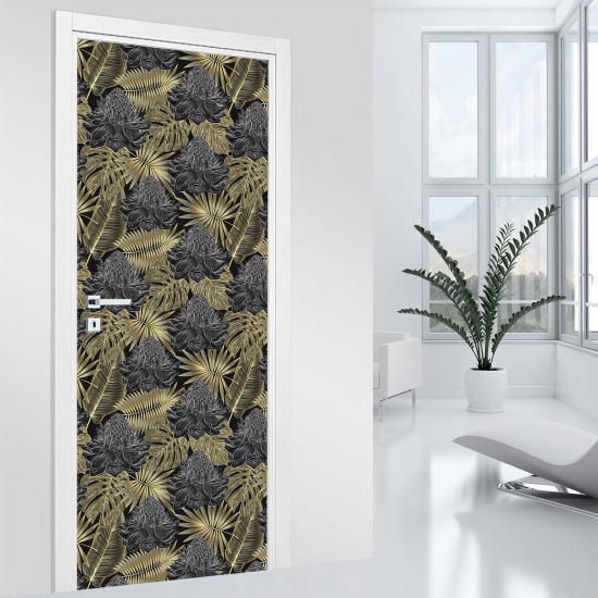 Vinilo Adhesivo para puerta - Hojas