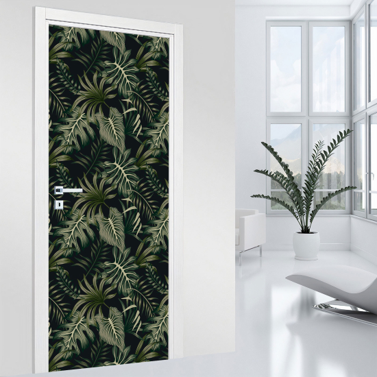 Vinilo Adhesivo para puerta - Hojas