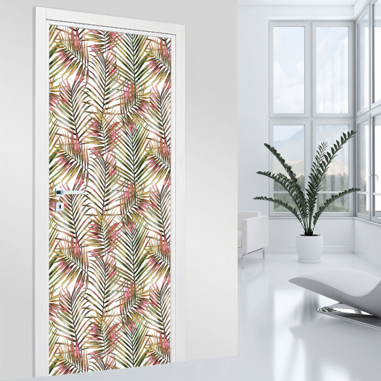 Vinilo Adhesivo para puerta - Hojas