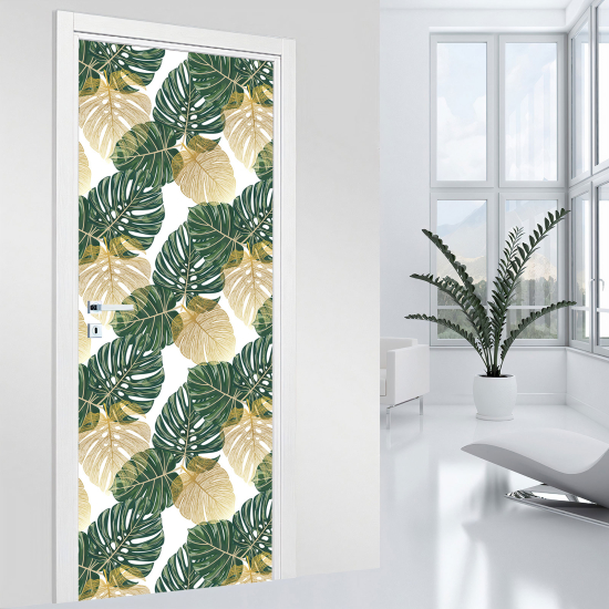 Vinilo Adhesivo para puerta - Hojas