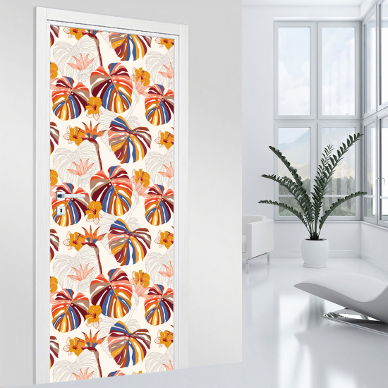 Vinilo Adhesivo para puerta - Hojas