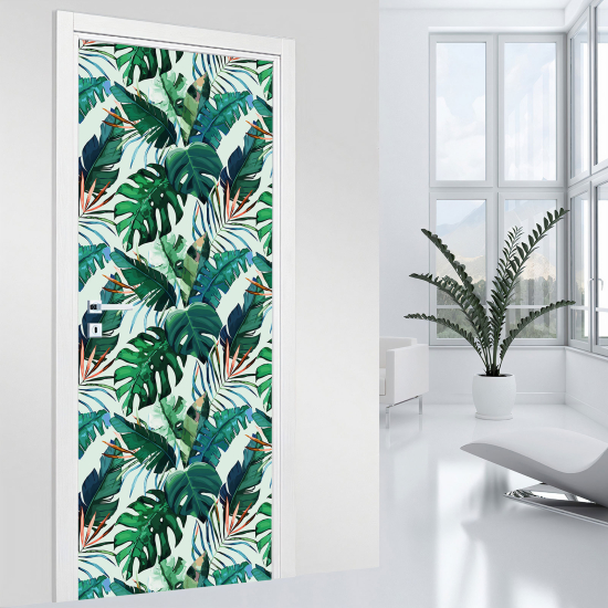 Vinilo Adhesivo para puerta - Hojas