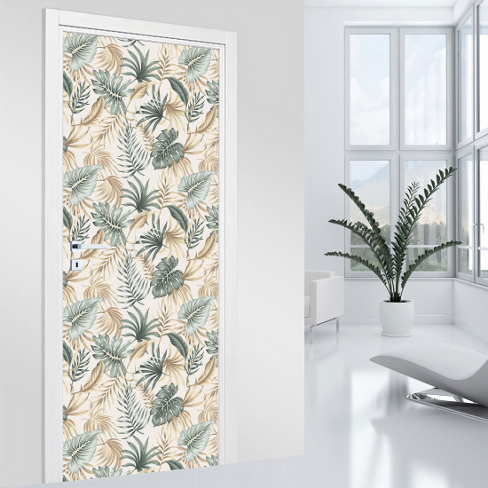 Vinilo Adhesivo para puerta - Hojas
