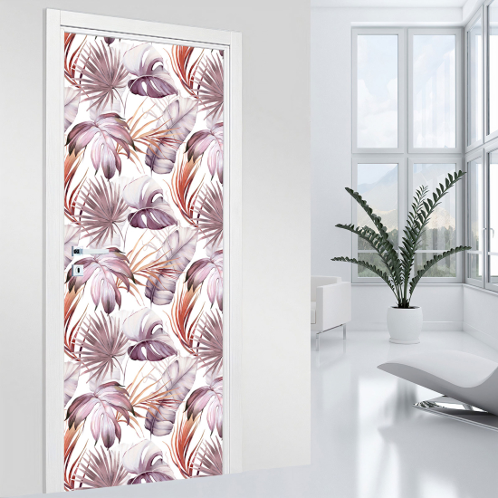 Vinilo Adhesivo para puerta - Hojas