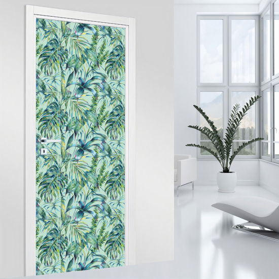 Vinilo Adhesivo para puerta - Hojas