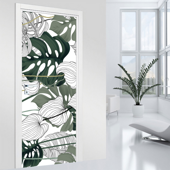 Vinilo Adhesivo para puerta - Hojas