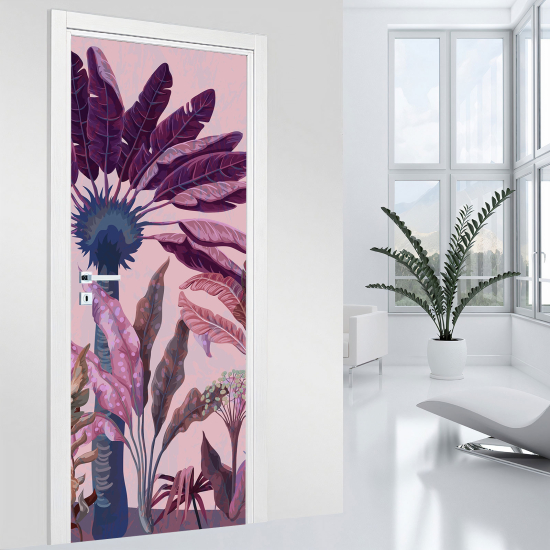 Vinilo Adhesivo para puerta - Hojas