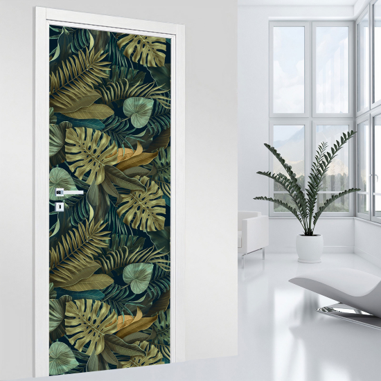 Vinilo Adhesivo para puerta - Hojas
