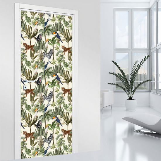 Vinilo Adhesivo para puerta - Jungla