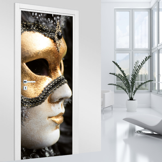 Vinilo Adhesivo para puerta - Máscara Venecia