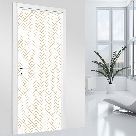Vinilo Adhesivo para puerta - Motivo geométrico