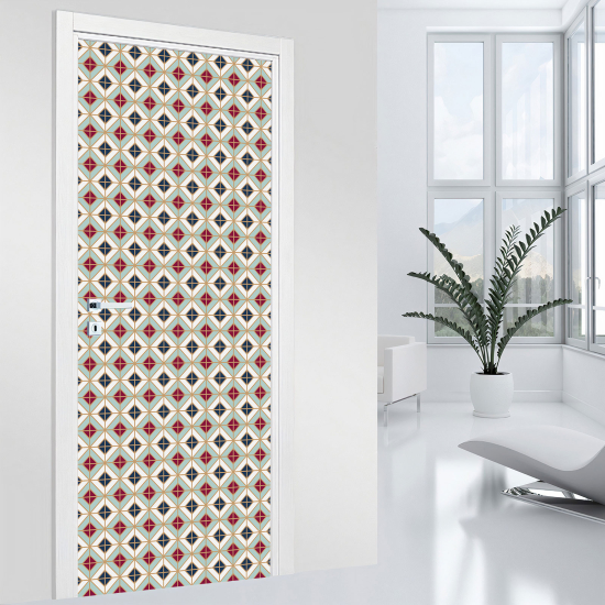 Vinilo Adhesivo para puerta - Motivo geométrico